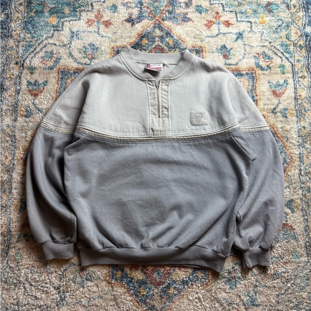 Vintage Foot Locker 1/4 Zip-up Sweatshirt Medium